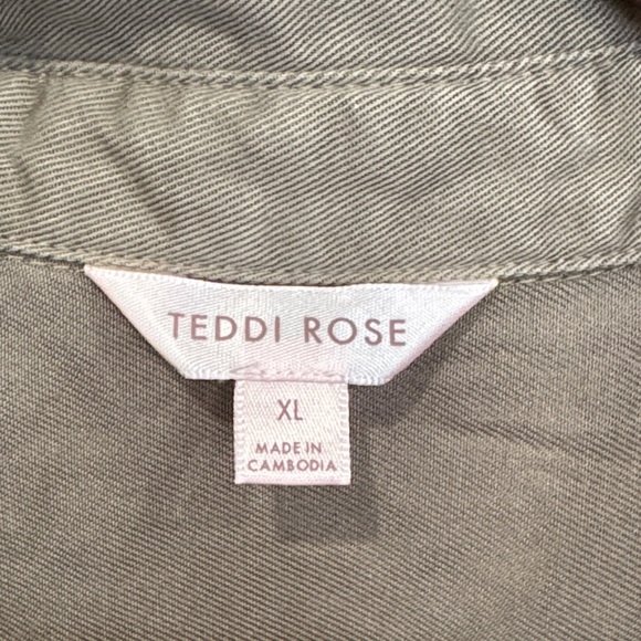 Khaki Midi Shirt Dress - Picture 2 of 6